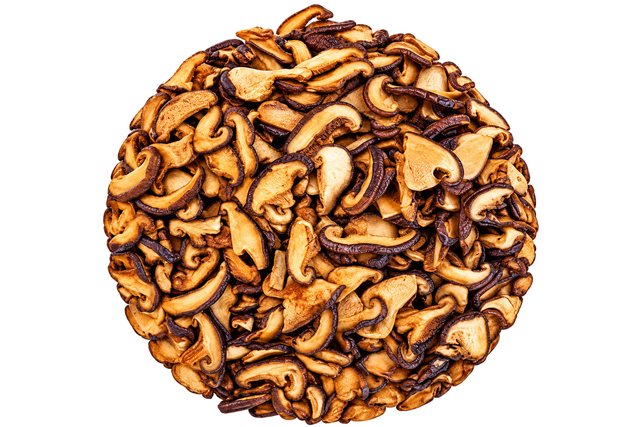 Chips de cogumelo em fatias crocantes